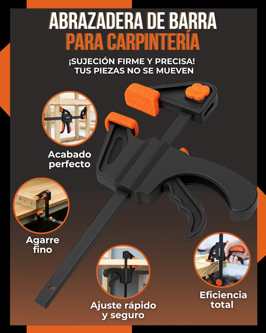 - Paga 1 Lleva 2 Abrazaderas de Barra para Carpintería