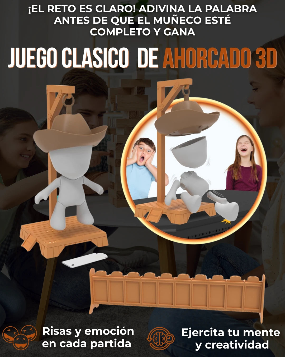 - 1 Juego Clásico de Ahorcado 3D