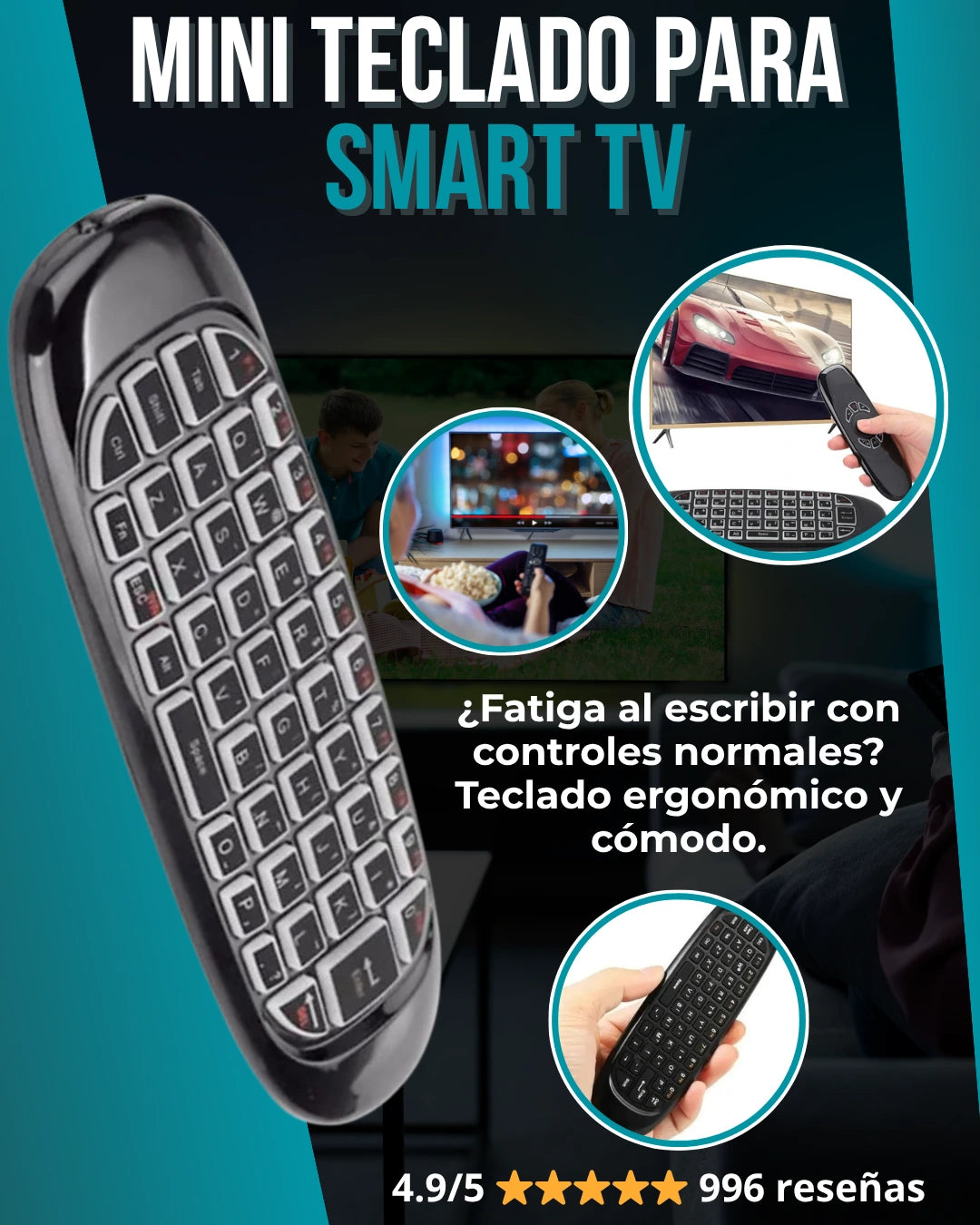 - 1 Mini Teclado para Smart TV