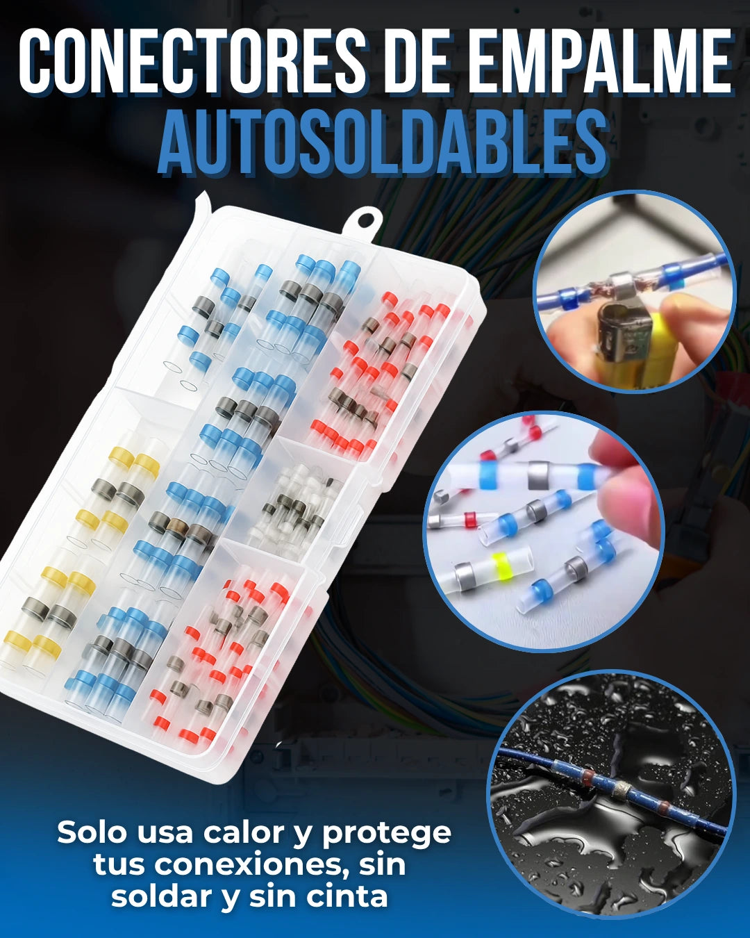 - 1 SET de Conectores de Empalme Autosoldables