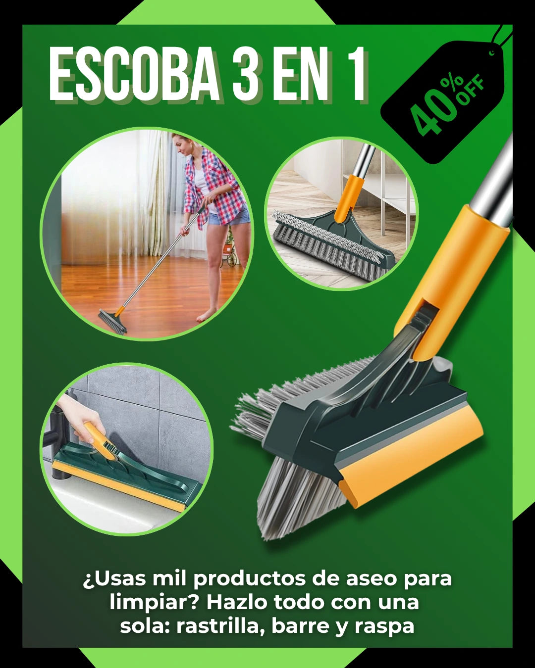 - 1 Escoba 3 en 1