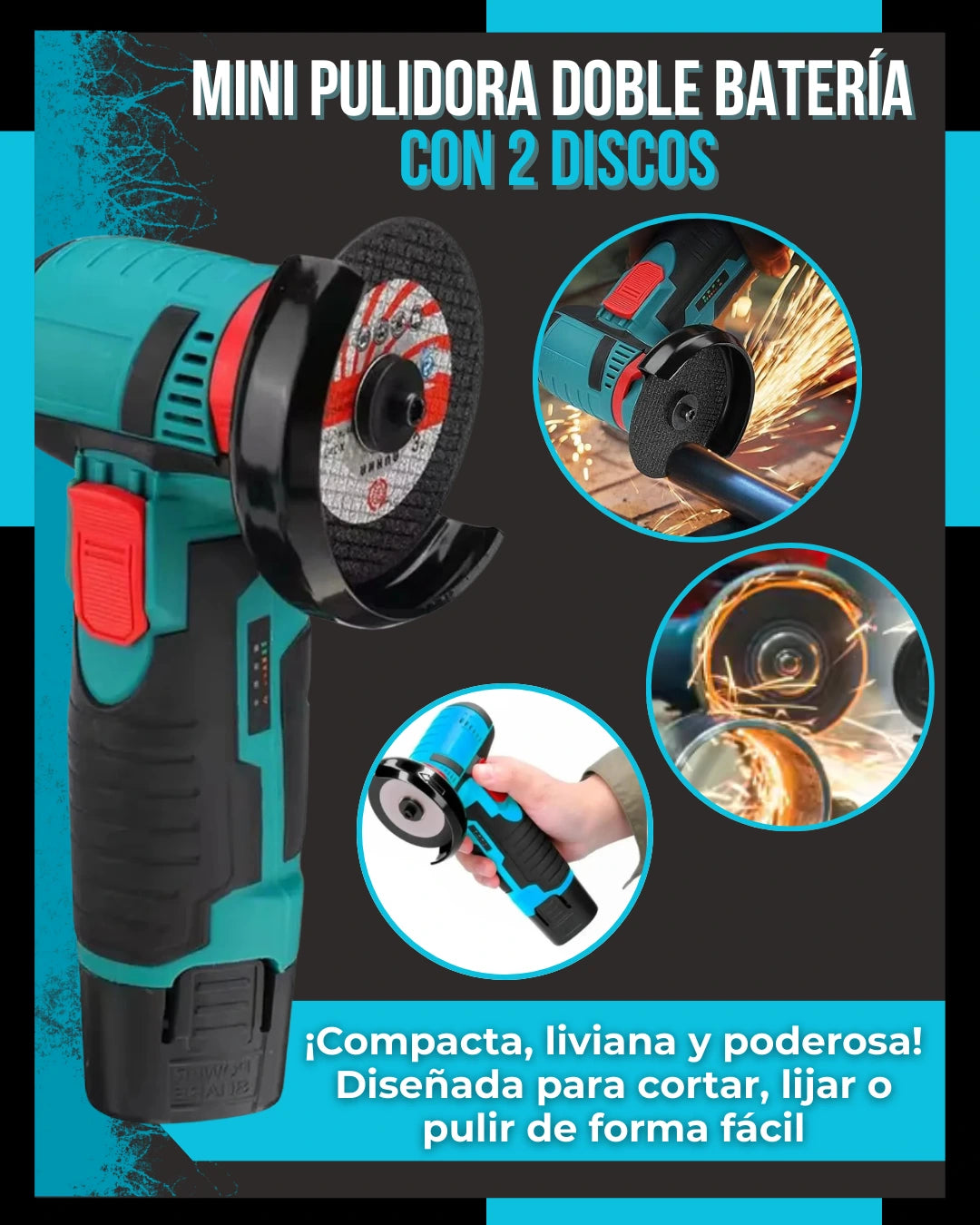 - 1 Mini Pulidora Inalámbrica