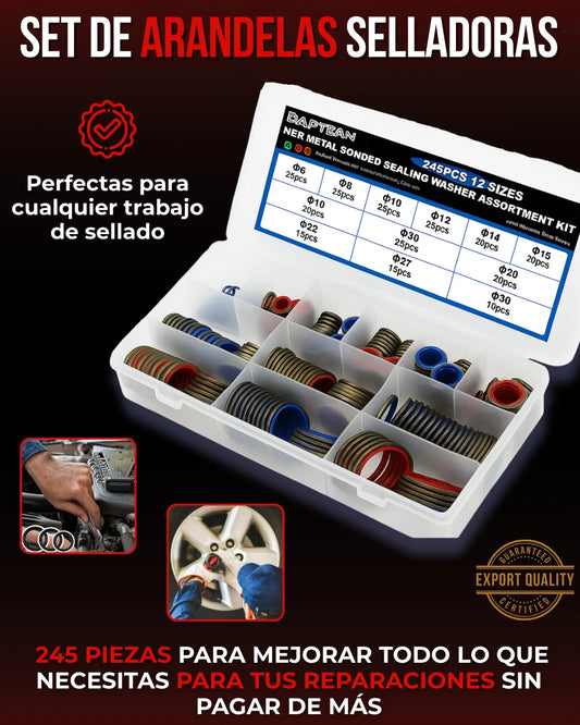 - 1 Set de Arandelas selladoras x245 Piezas